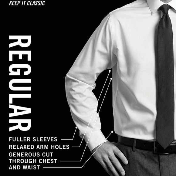 Van Heusen Reg Fit  shirt. Men's 16/ 32/33 - Picture 7 of 8